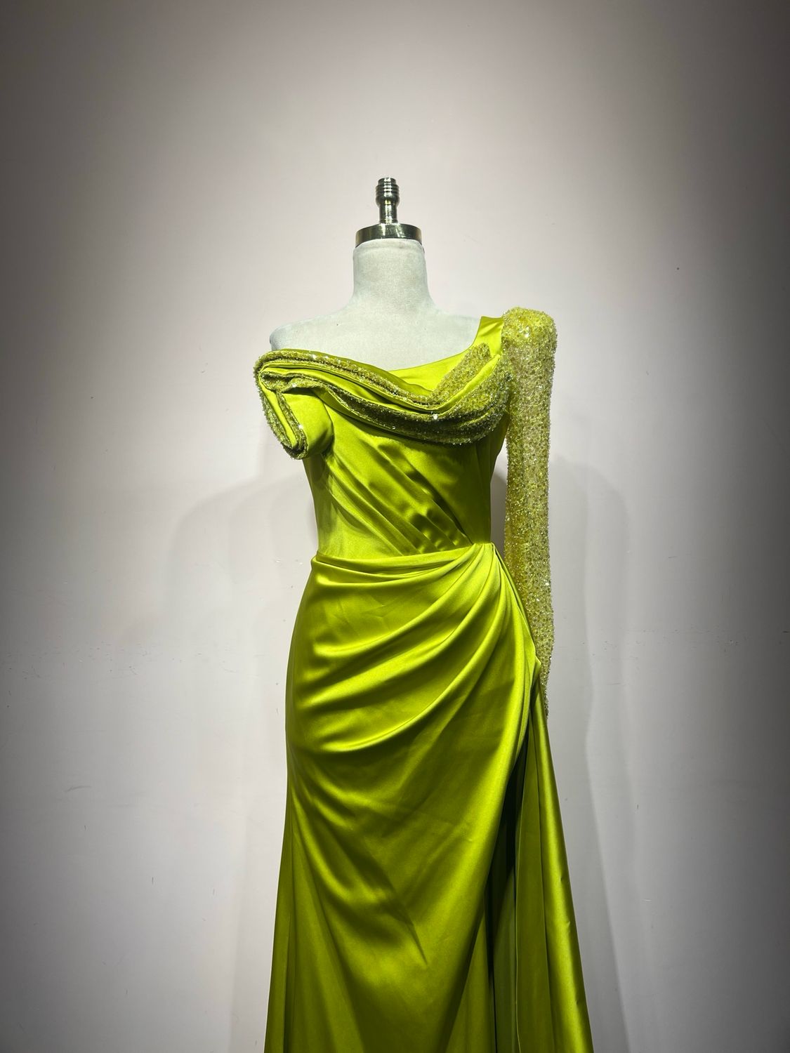 Vestido largo, Verde, Talla 44