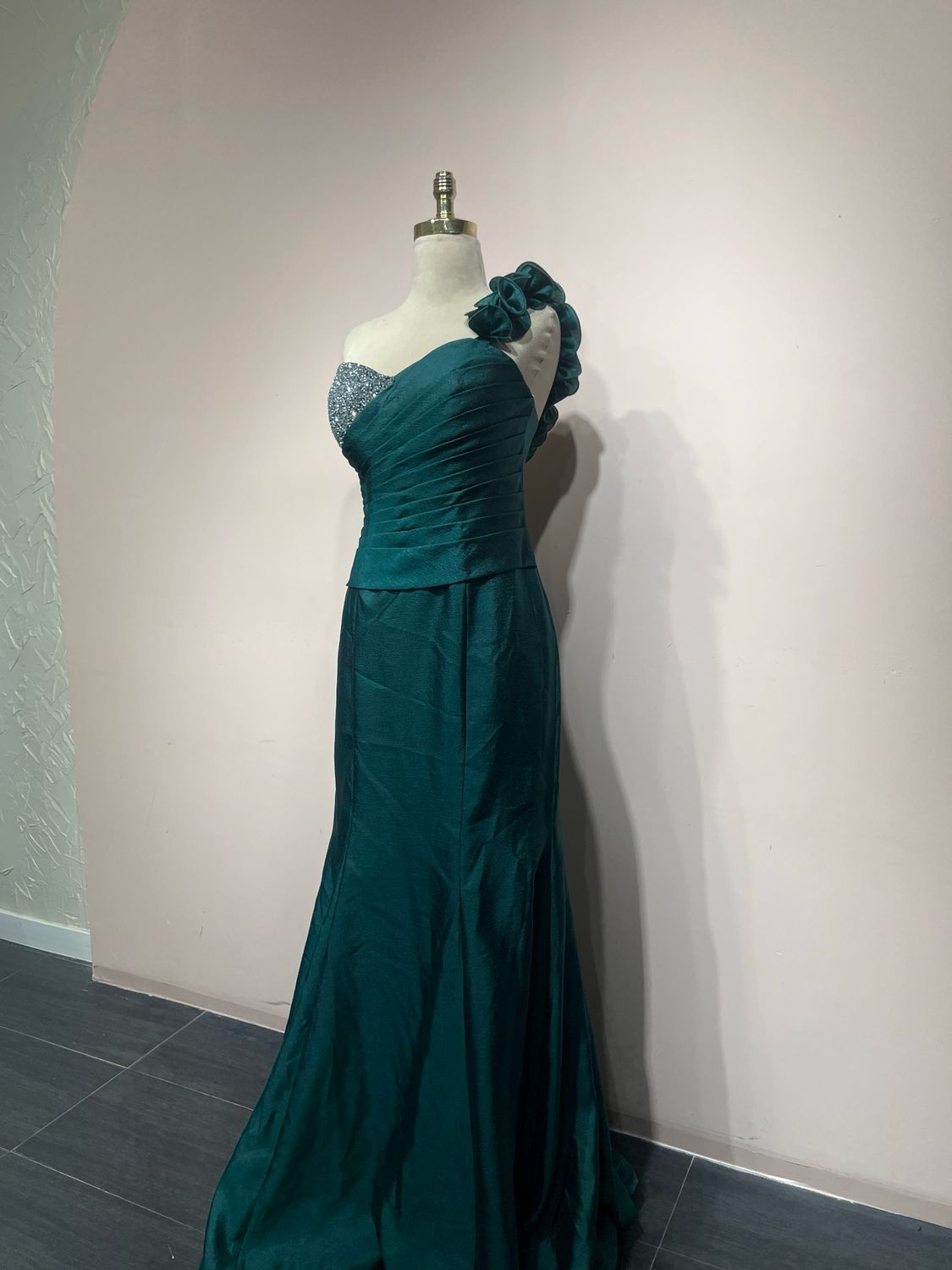Vestido largo, Verde, Talla 46