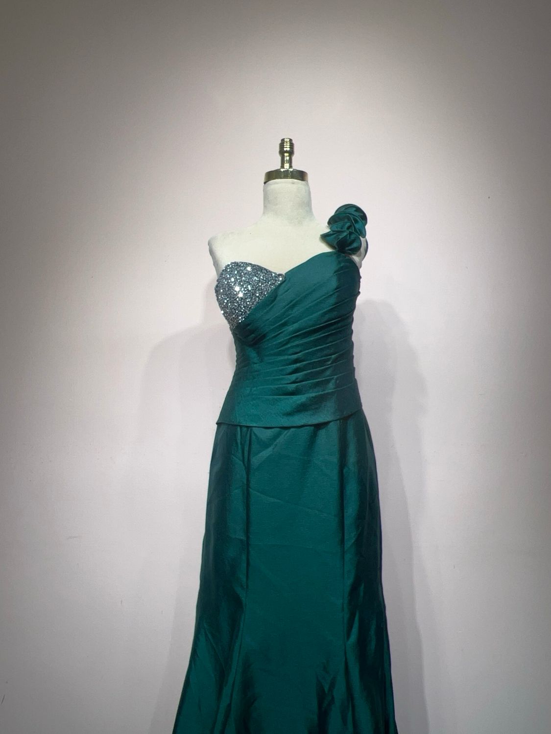 Vestido largo, Verde, Talla 46