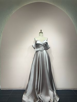 Vestido largo, Rosado, Talla 42