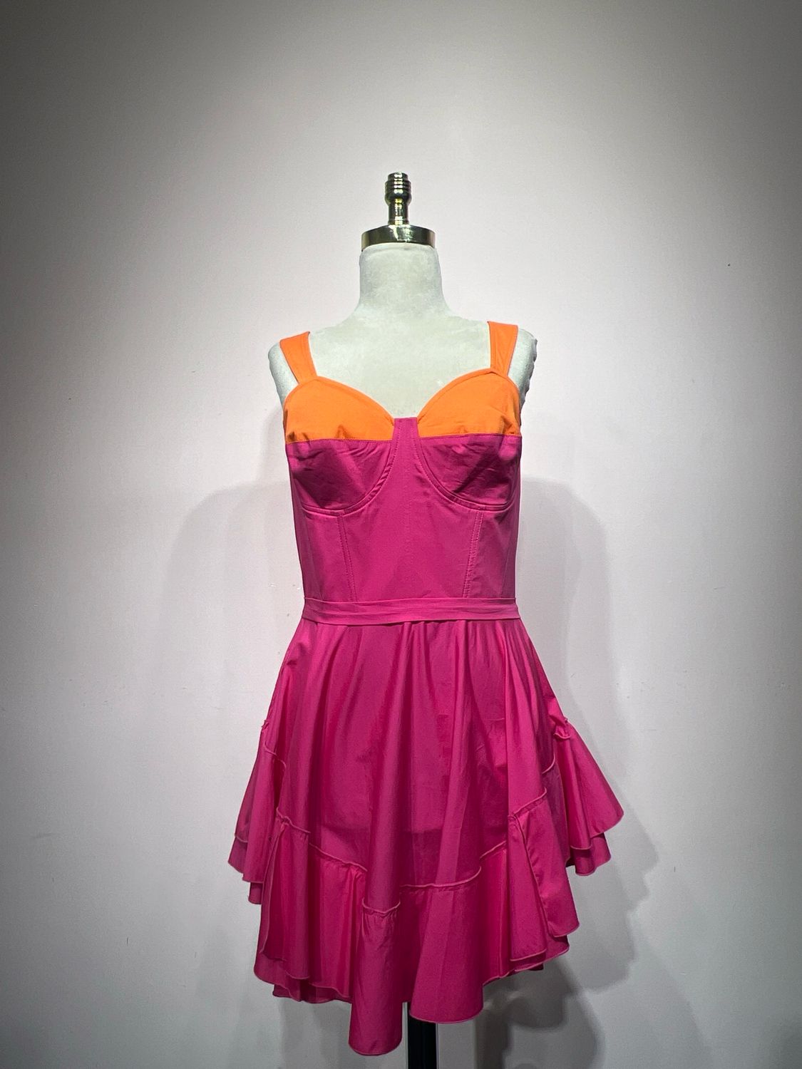 Vestido corto, Fucsia, Talla 42