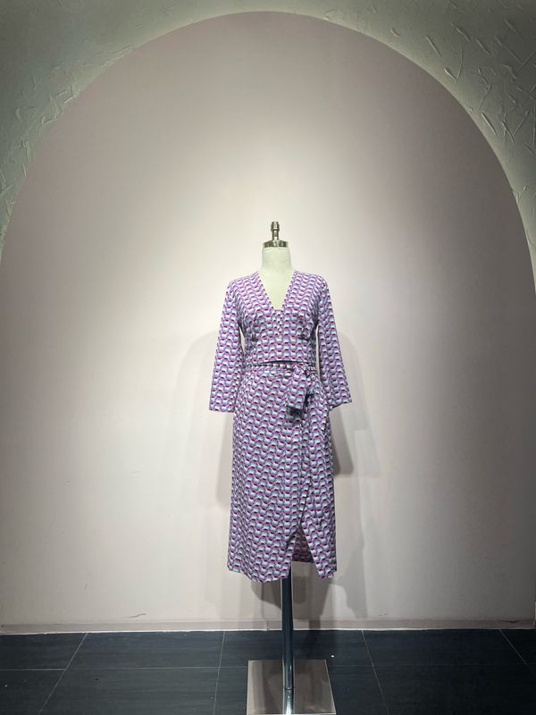 Conjunto, Multicolor/Morado, Talla 42