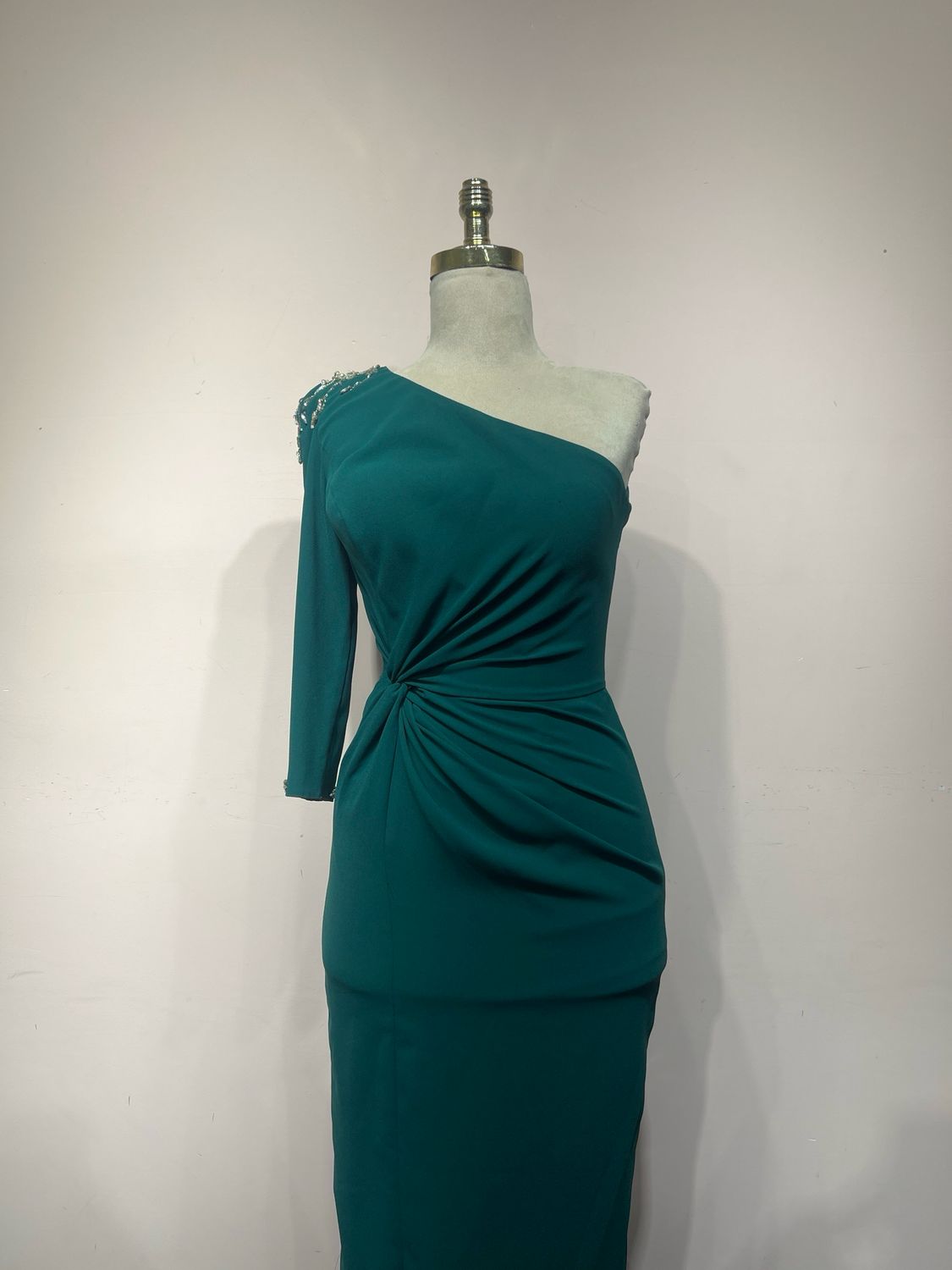 Vestido corto, Verde, Talla 38