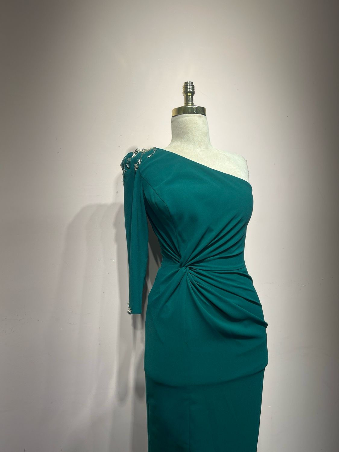 Vestido corto, Verde, Talla 38