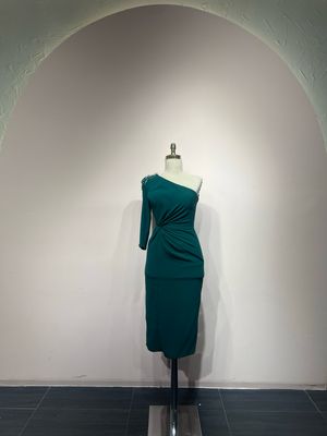 Vestido corto, Verde, Talla 38