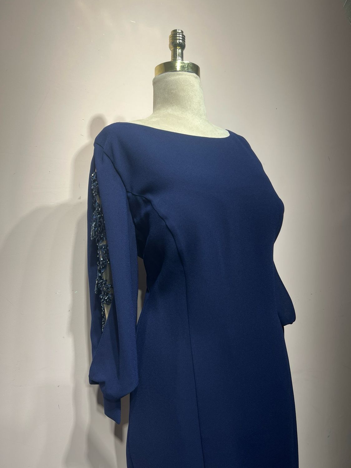 Vestido corto, Azul, Talla 50