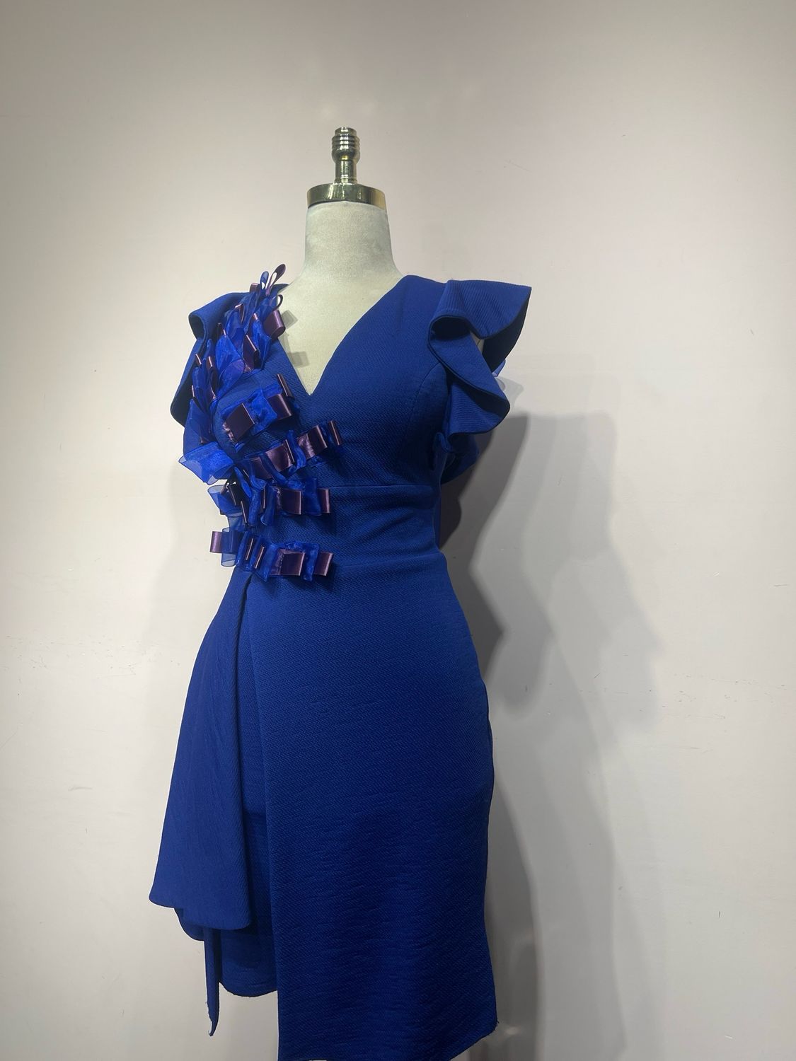 Vestido corto, Azul, Talla 40