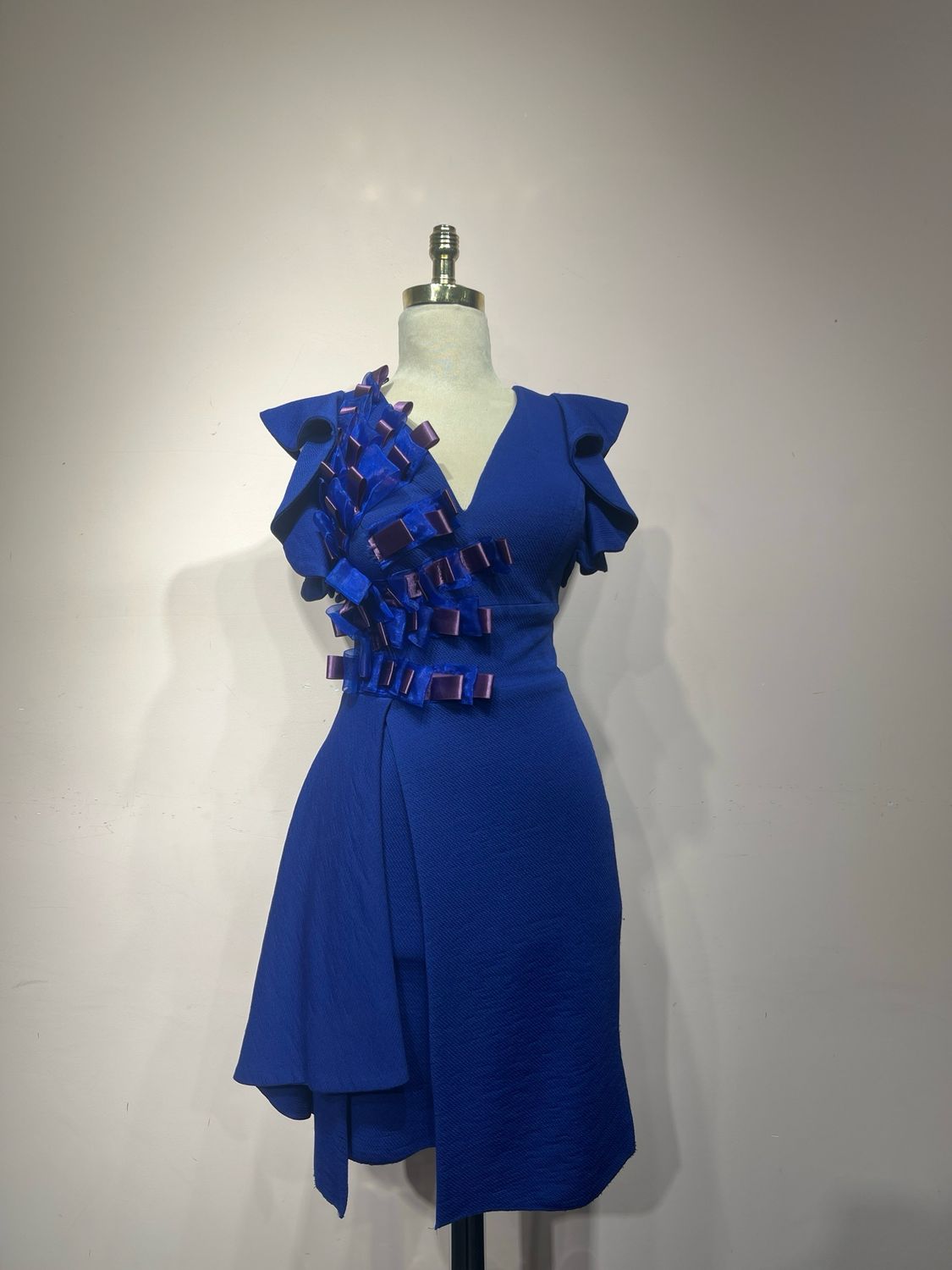 Vestido corto, Azul, Talla 40