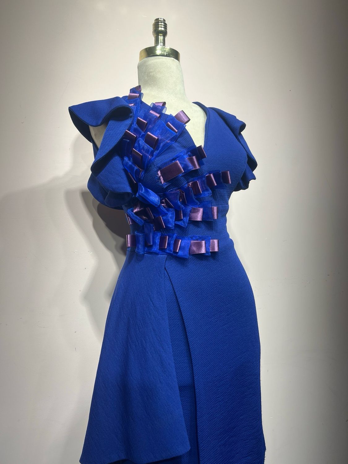 Vestido corto, Azul, Talla 40