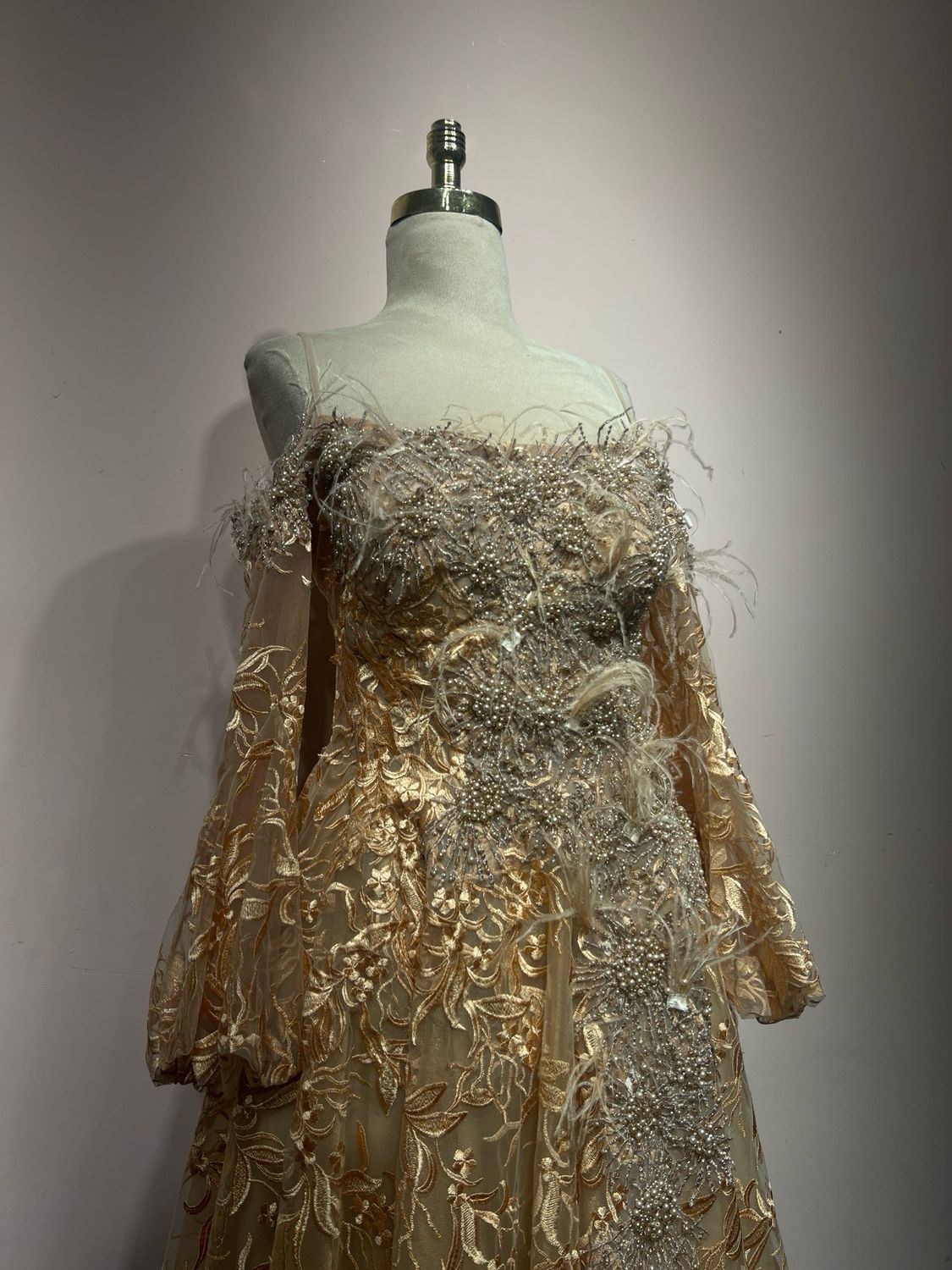 Vestido corto, Peach, Talla 40