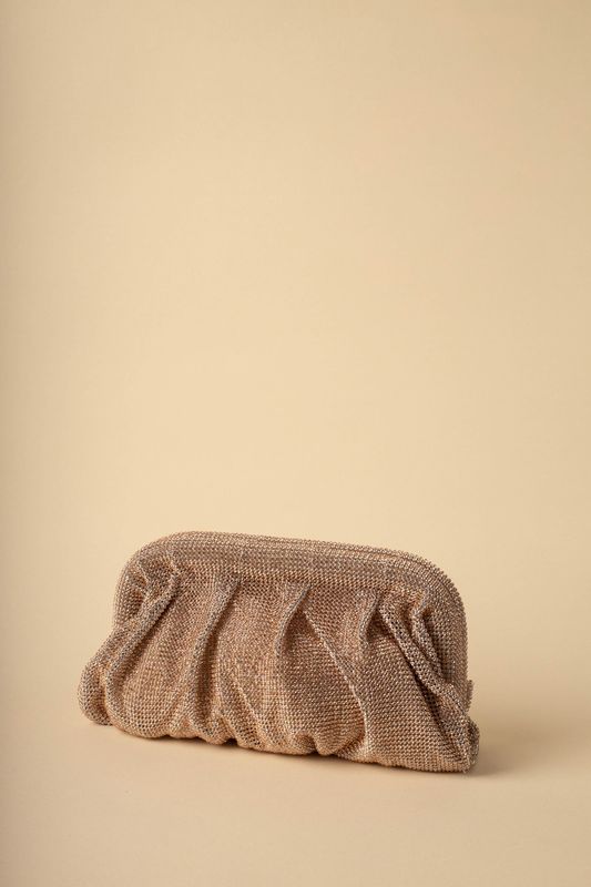 Draped Pouch Clutch