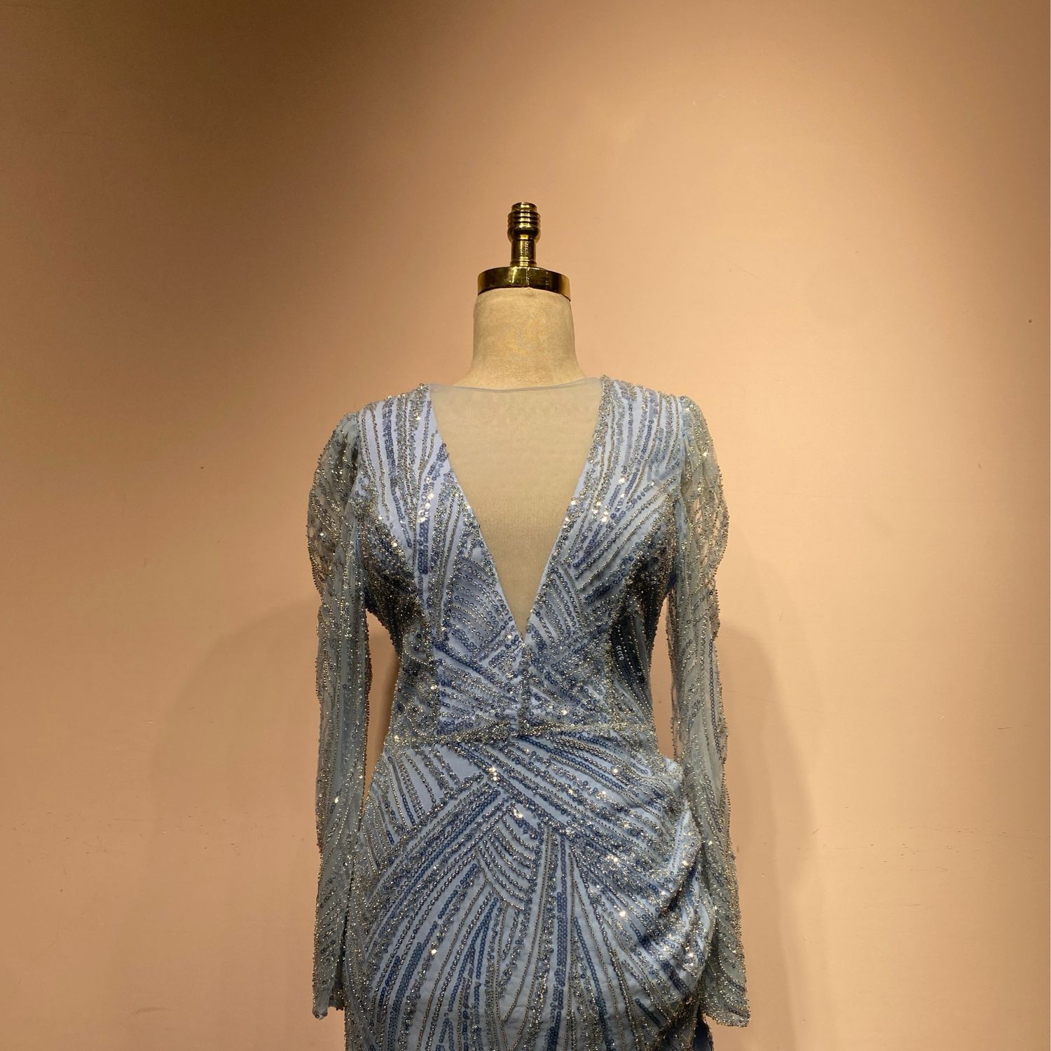 Vestido largo - Celeste - talla 42