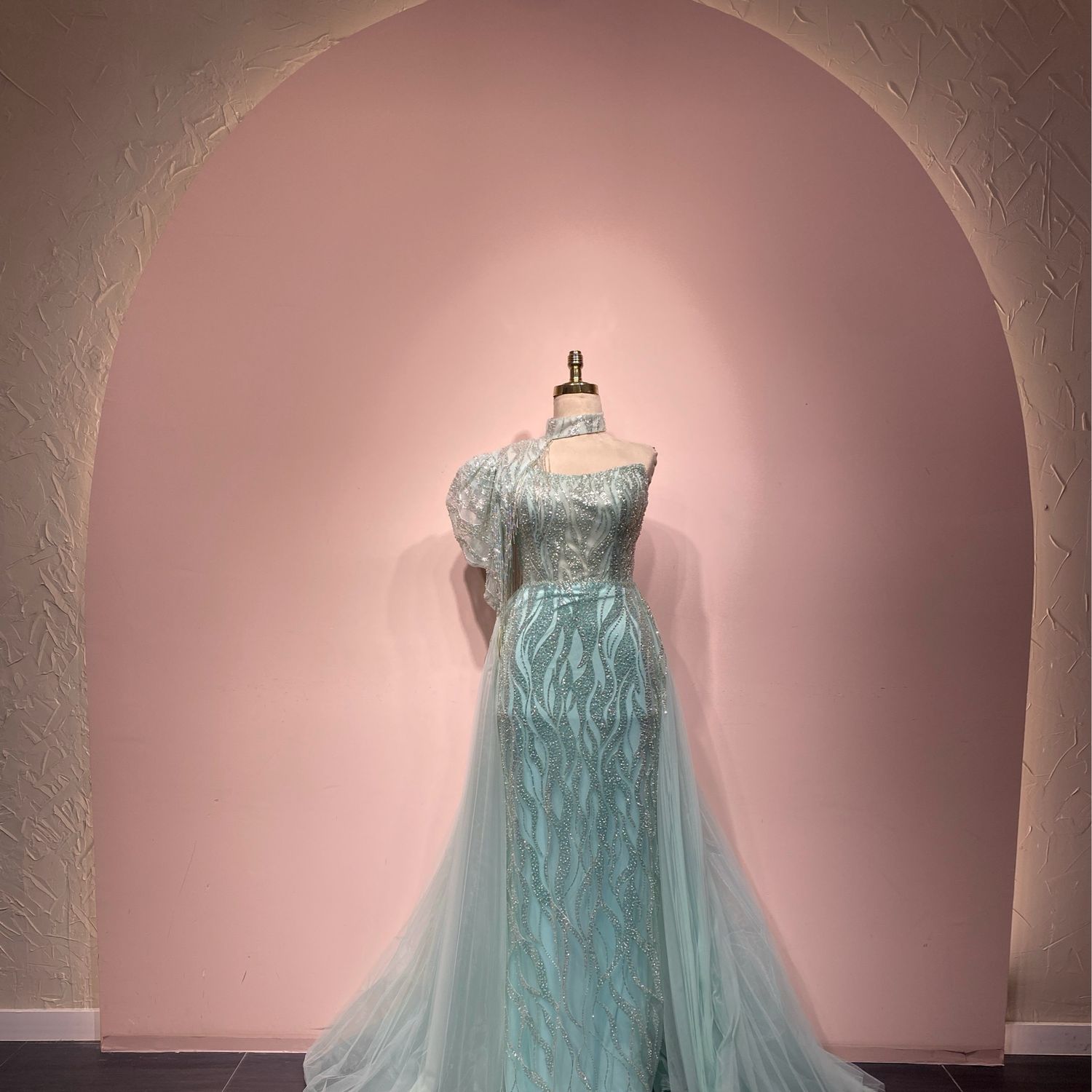 Vestido largo - Verde menta - talla 10