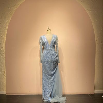 Vestido largo - Celeste - talla 42 Vestido largo - Celeste - talla 42