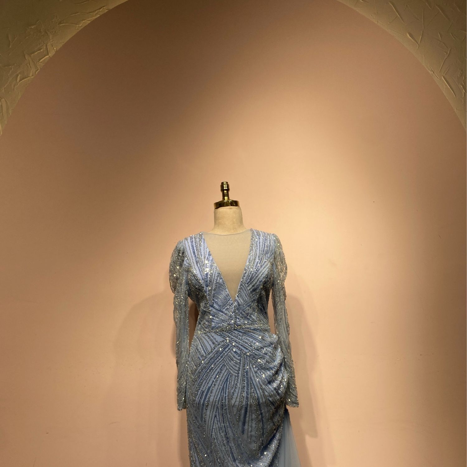 Vestido largo - Celeste - talla 42