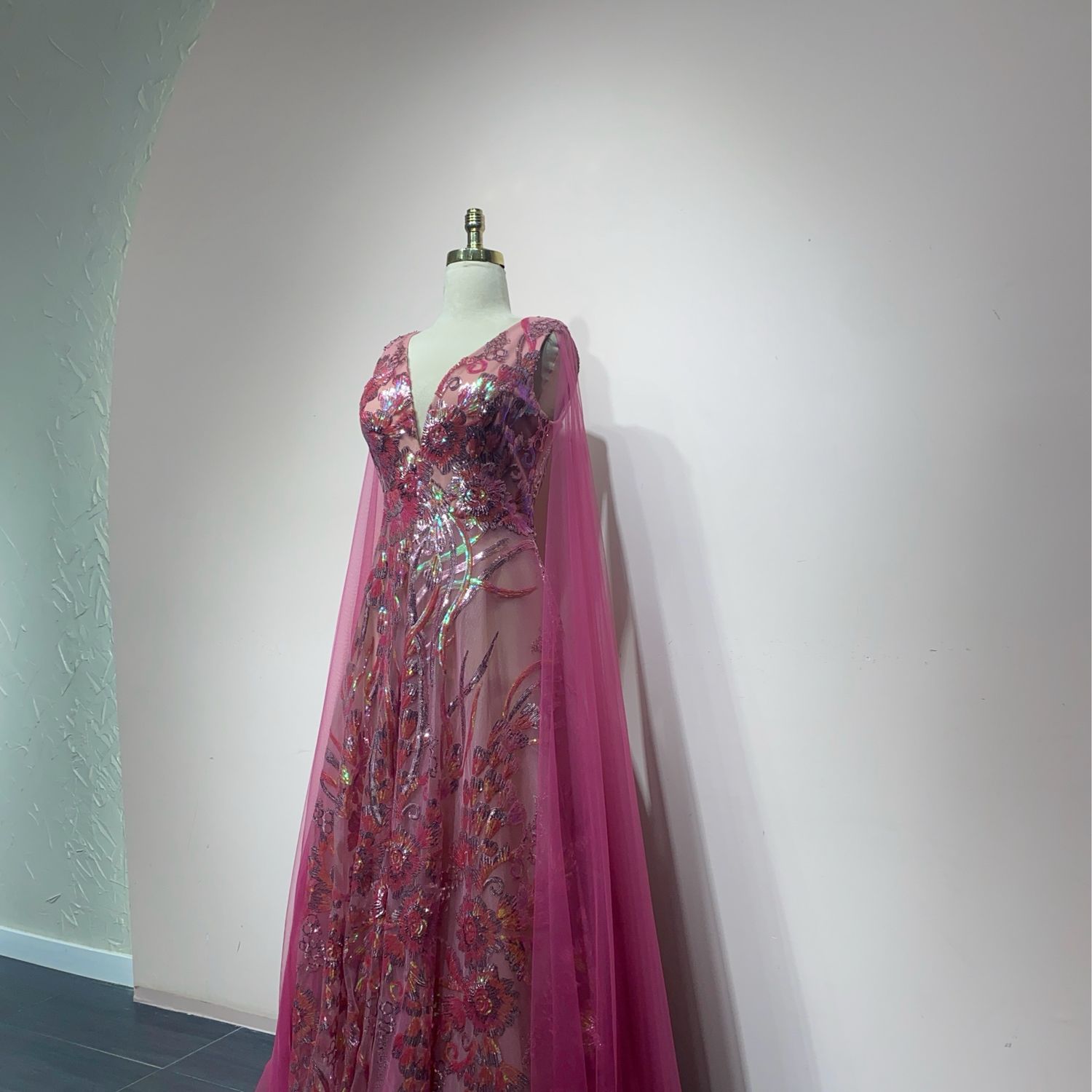 Vestido largo - Rosado - talla 44