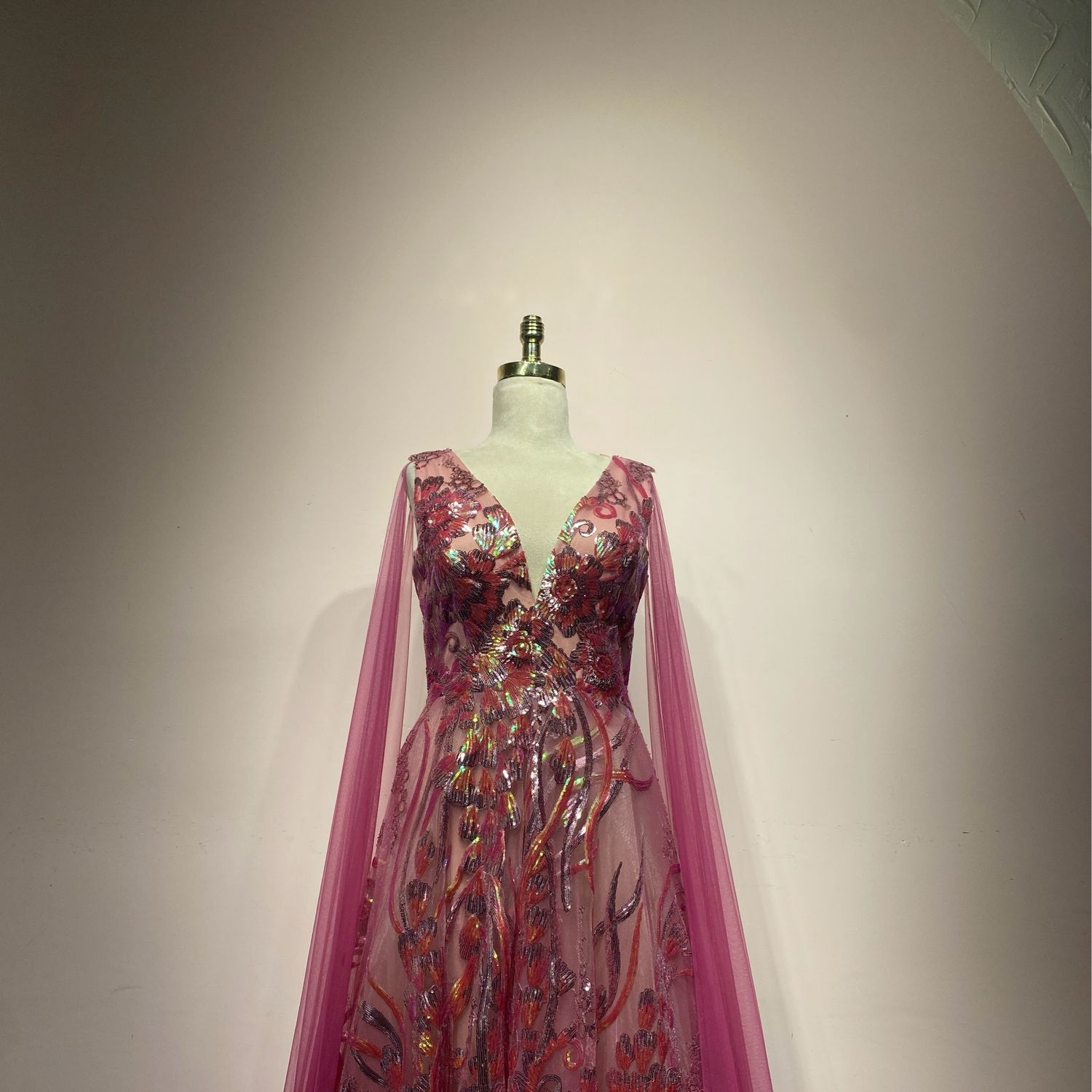 Vestido largo - Rosado - talla 44