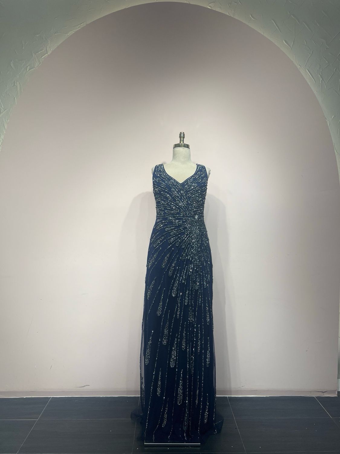 Vestido largo - Azul navy - talla 4