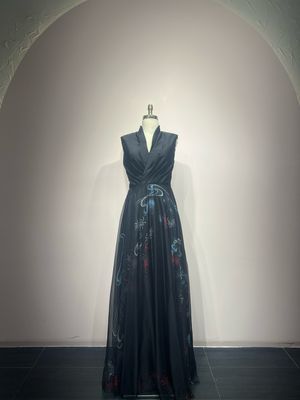 Vestido largo - Negro - talla 42
