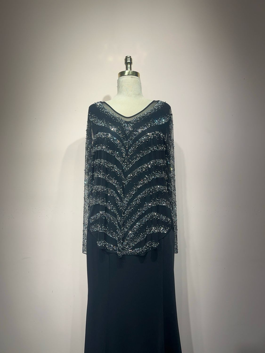 Vestido largo - Negro - talla 44