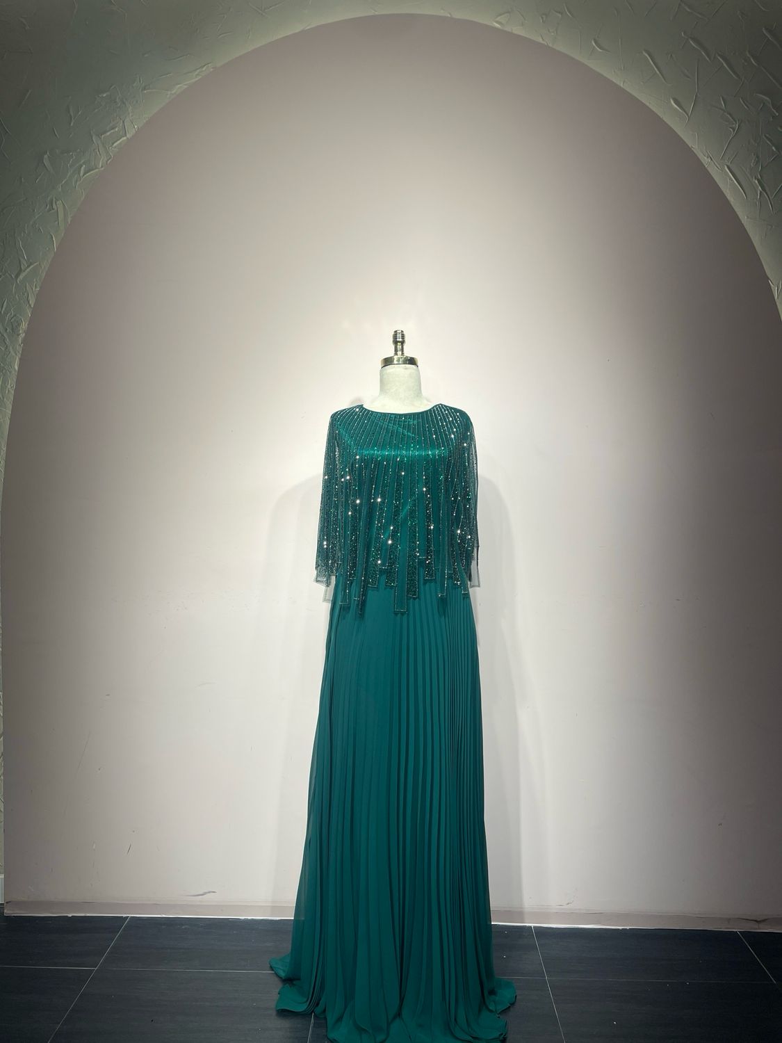 Vestido largo - Verde - talla 46