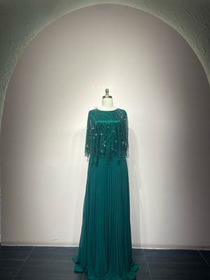 Vestido largo - Verde - talla 46