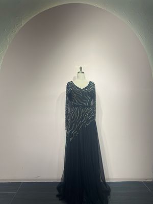 Vestido largo - Negro - talla 46