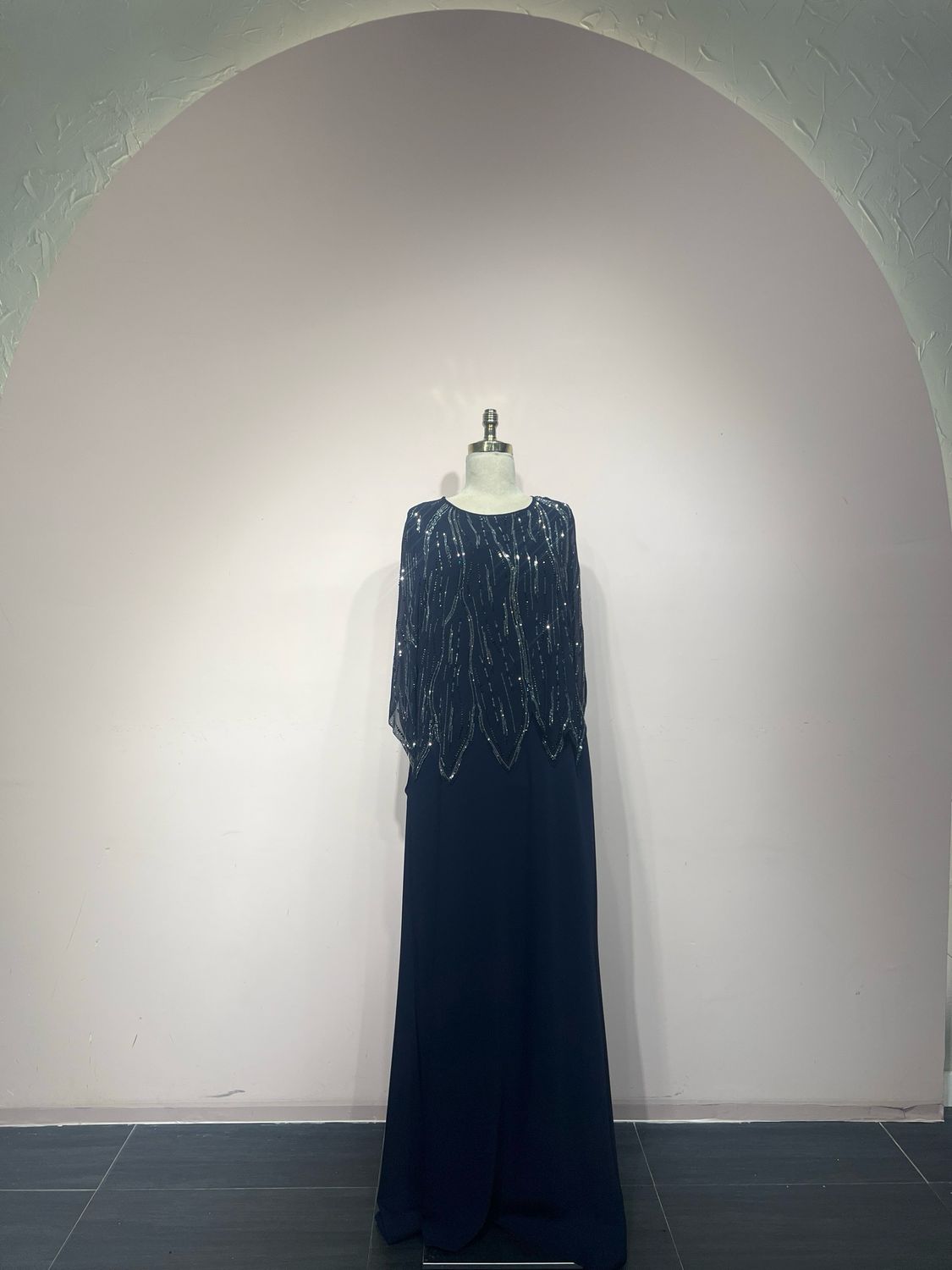 Vestido largo - Azul Navy - talla 46