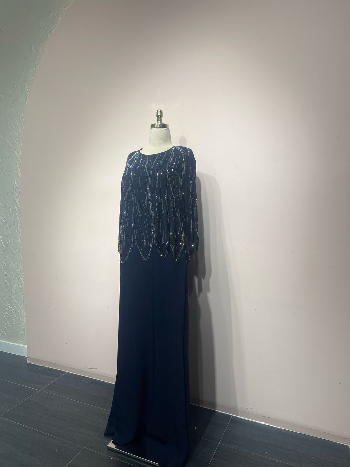Vestido largo - Azul Navy - talla 46