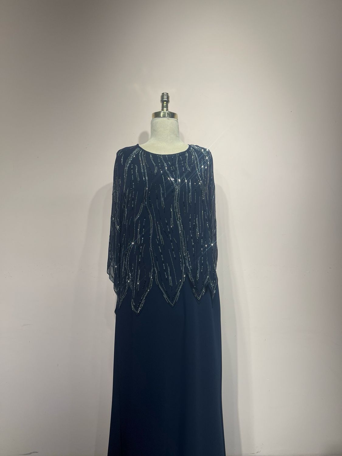 Vestido largo - Azul Navy - talla 46