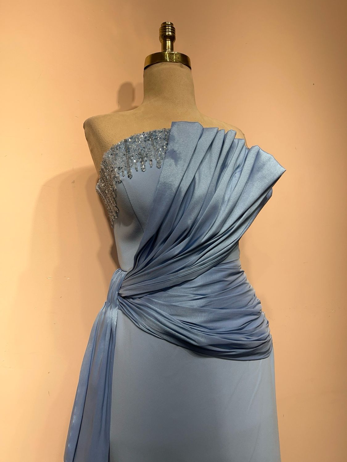 Vestido largo - Celeste - talla 44
