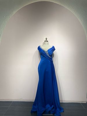 Vestido largo - Azul - talla 42
