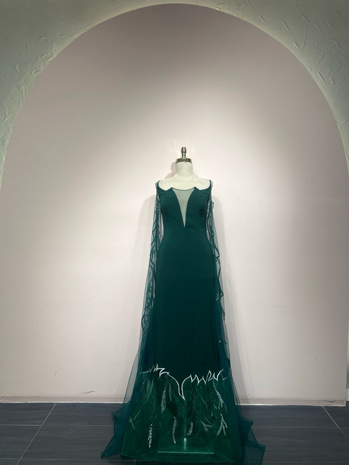 Vestido largo - Verde - talla 38