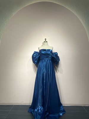 Vestido largo - Azul Índigo - talla 1