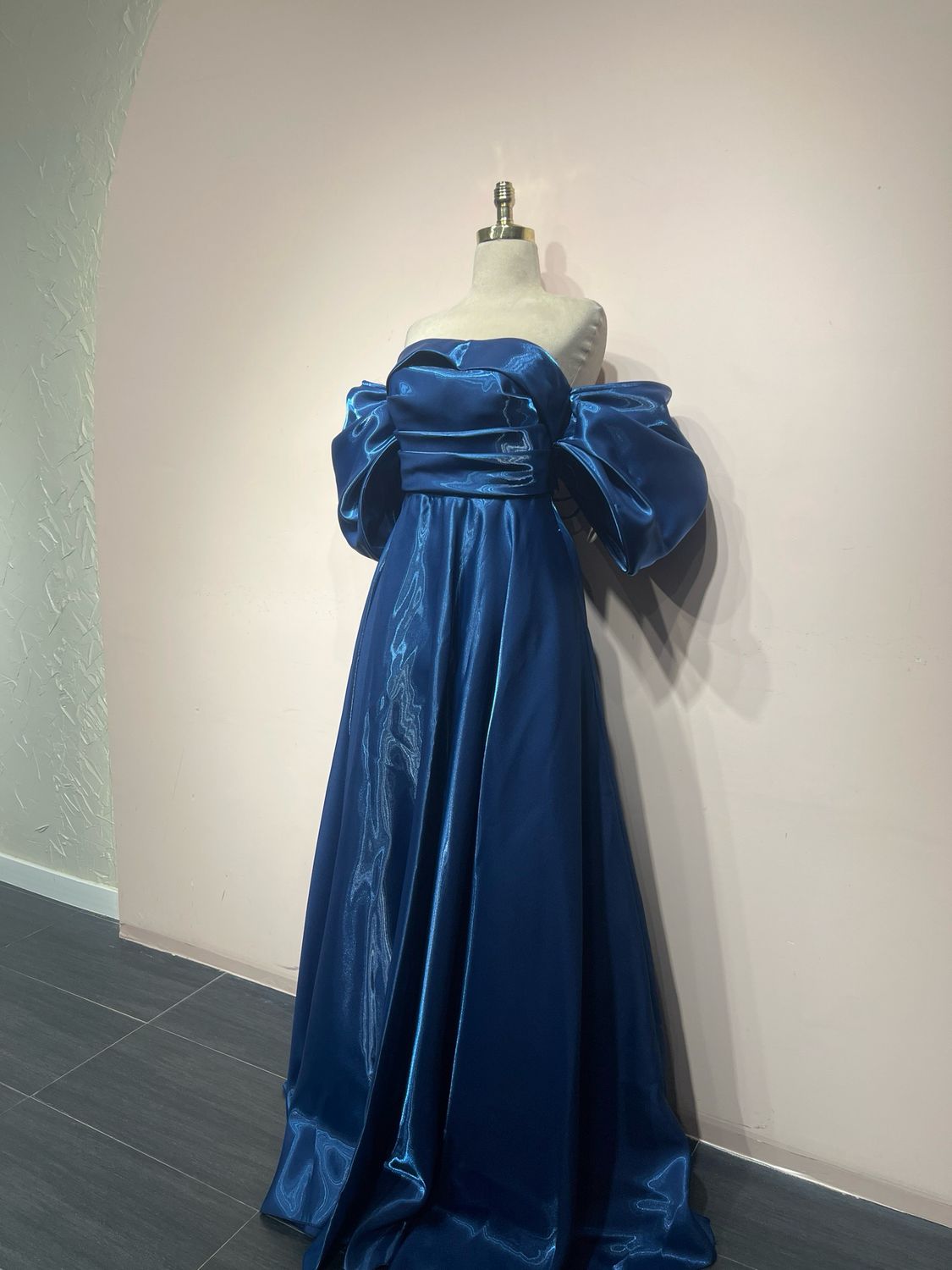 Vestido largo - Azul Índigo - talla 1