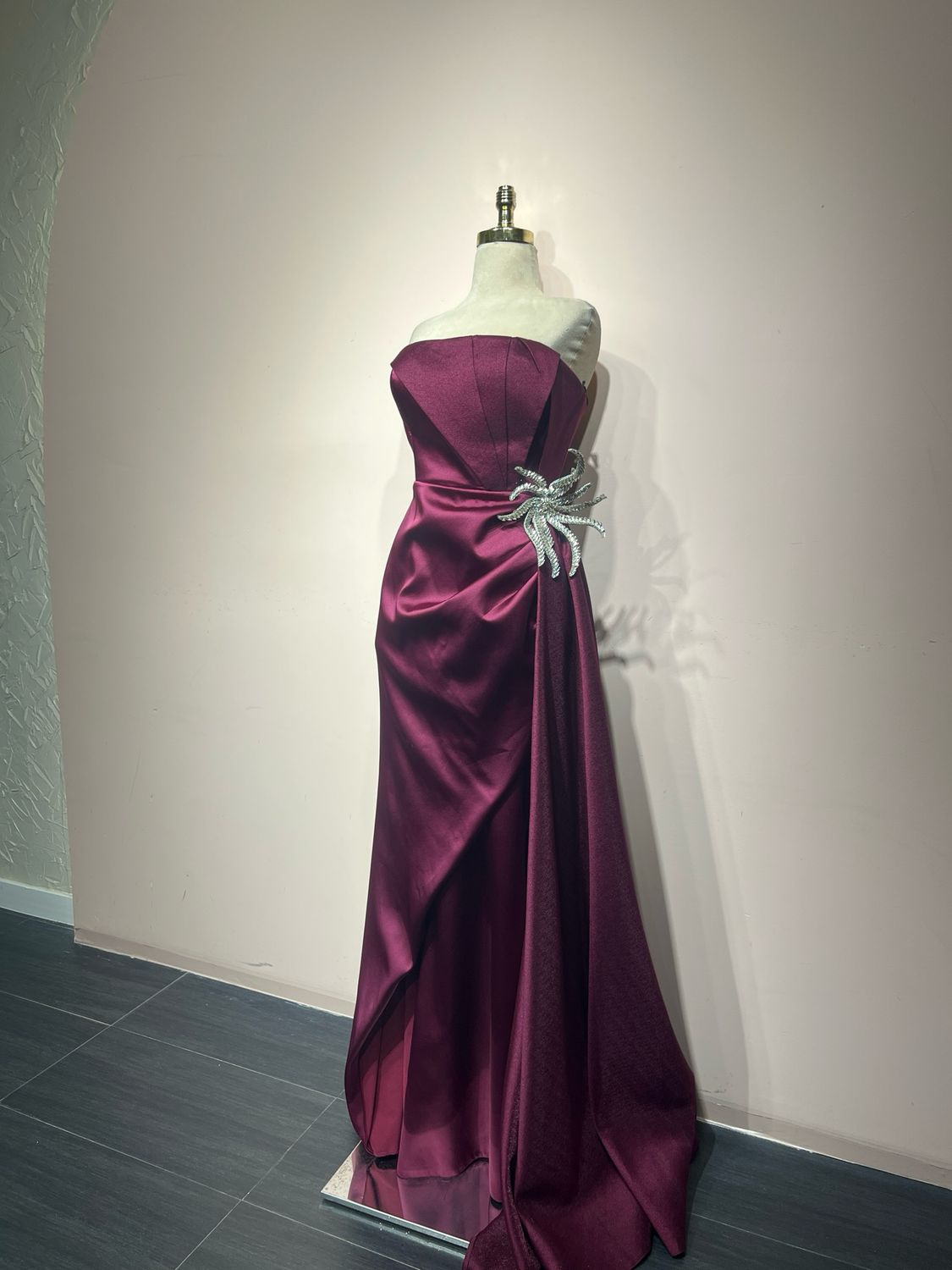 Vestido largo - Color vino - talla 44