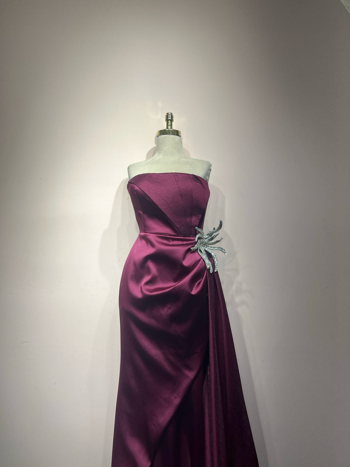 Vestido largo - Color vino - talla 44
