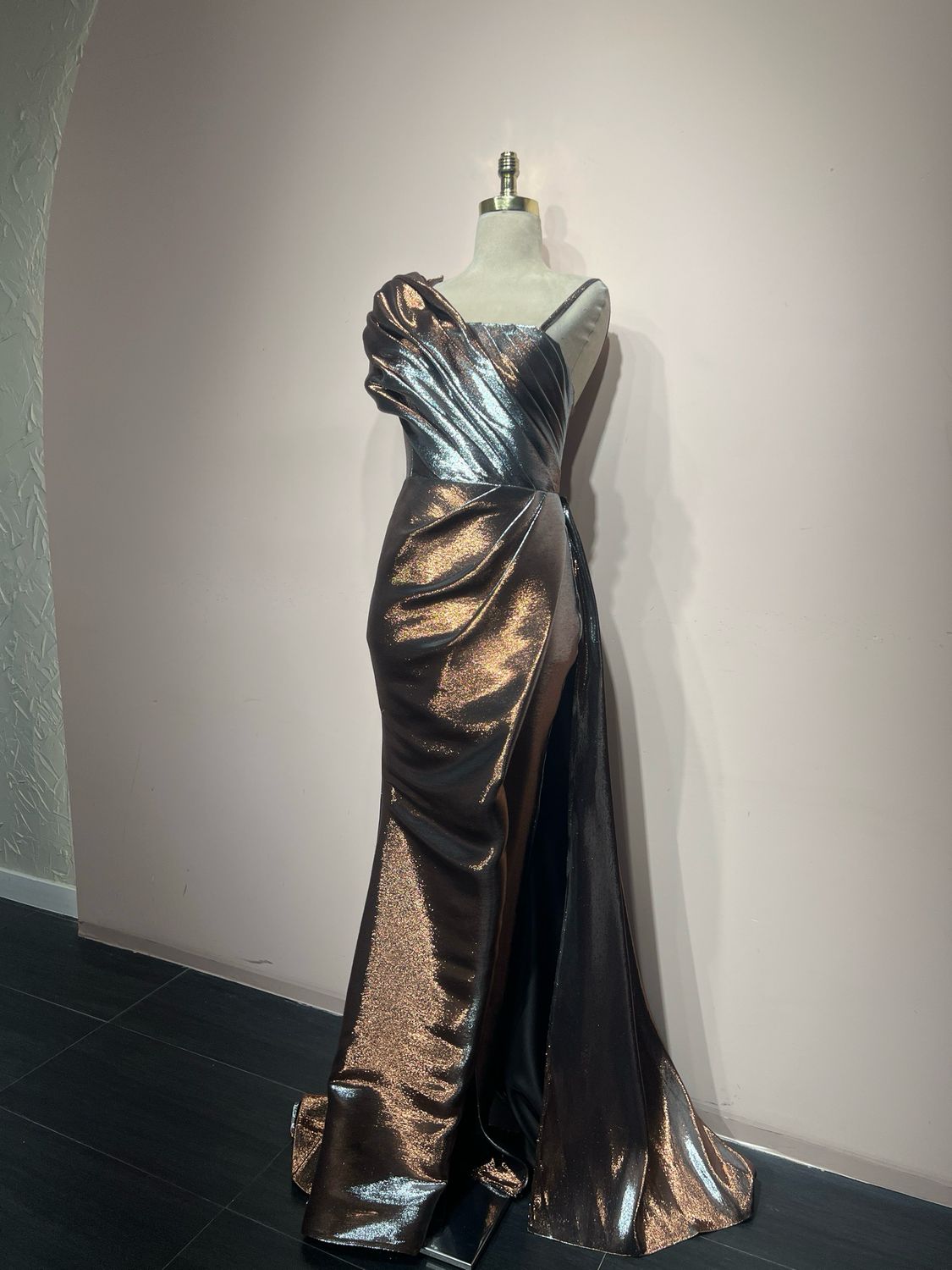 Vestido largo - Dorado - talla 42