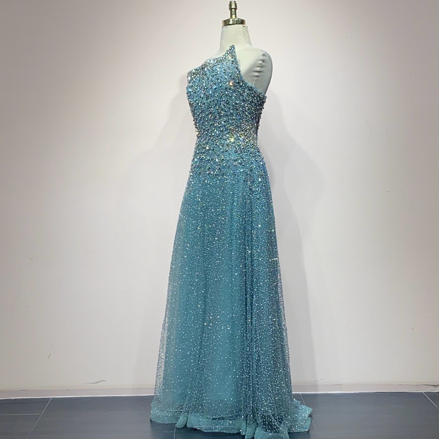 Vestido Largo Color Verde Menta Talla 16 Vestido Largo Color Verde Menta Talla 16