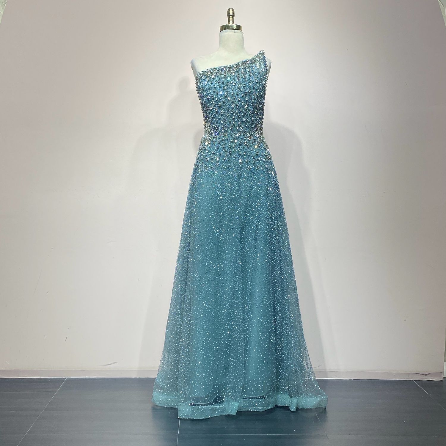 Vestido Largo Color Verde Menta Talla 16 Vestido Largo Color Verde Menta Talla 16