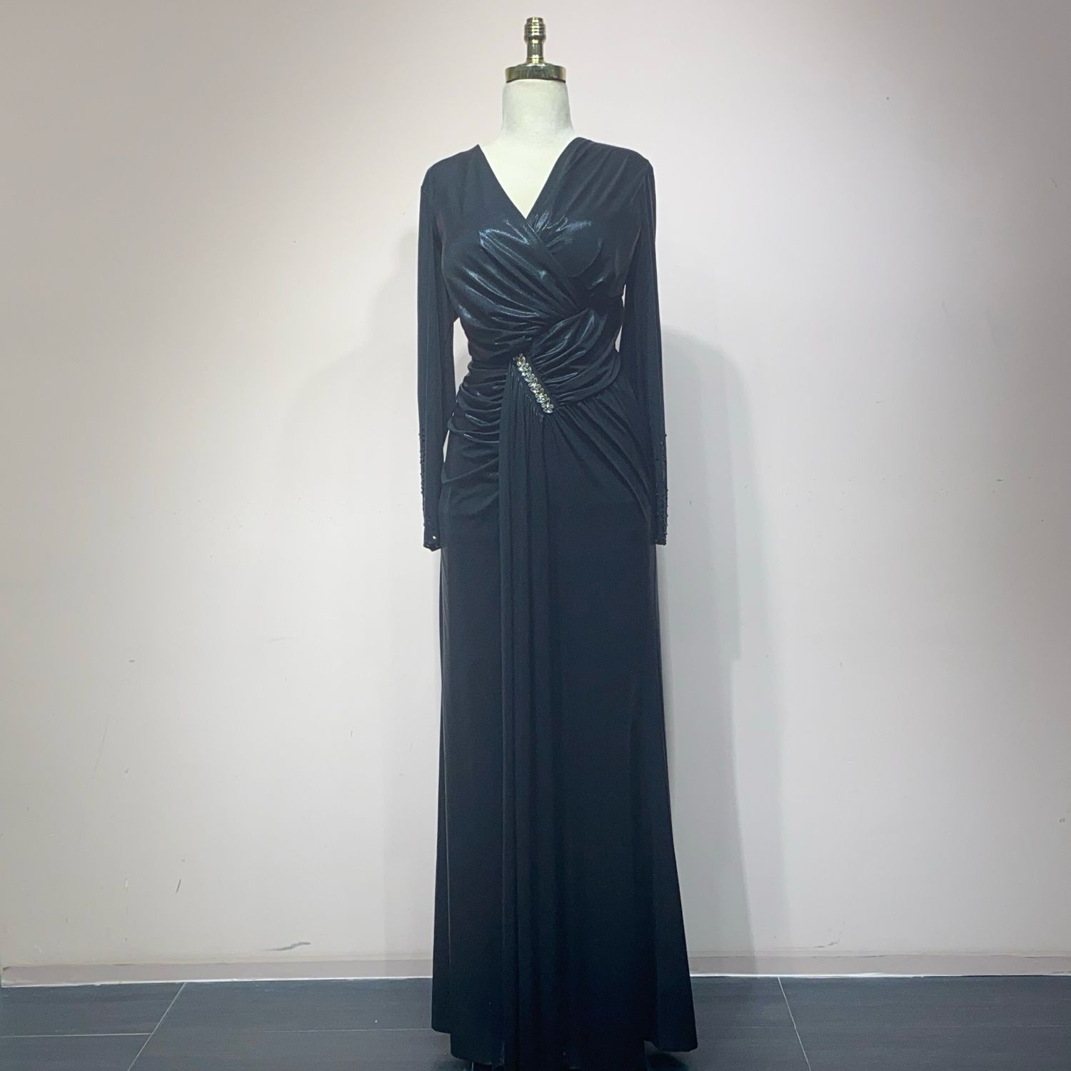 Vestido Largo - Color Black - Tallas 44-46-48-50