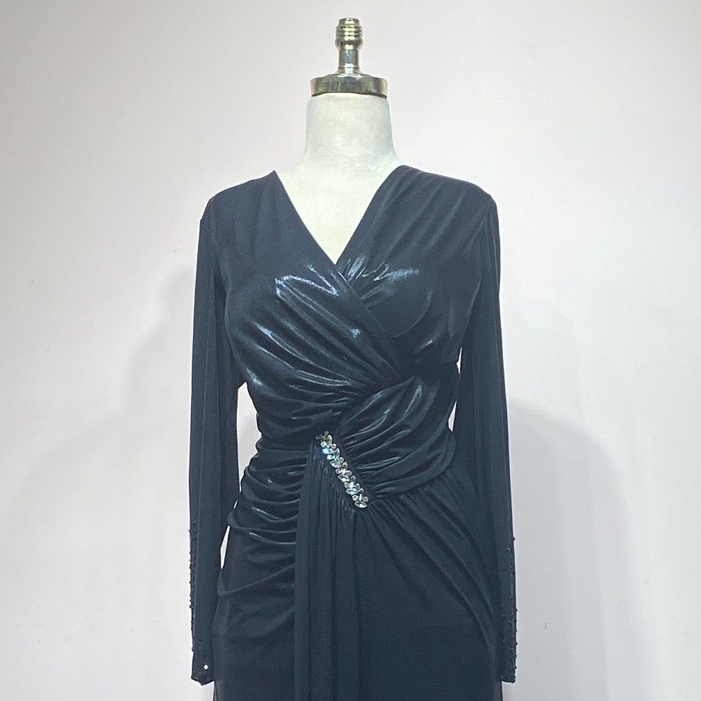 Vestido Largo - Color Black - Tallas 44-46-48-50