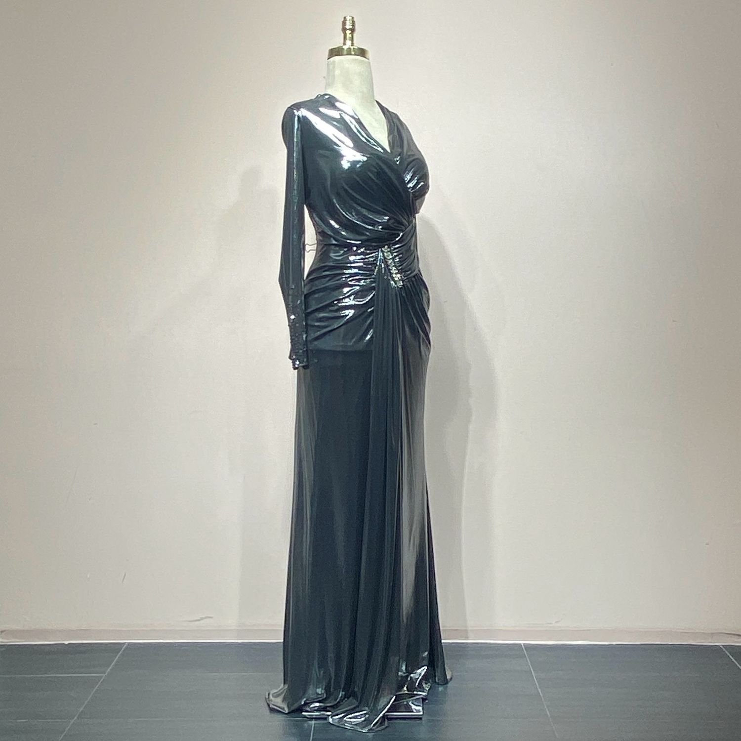 Vestido Largo - Color Grey - Tallas 44-46-48-50