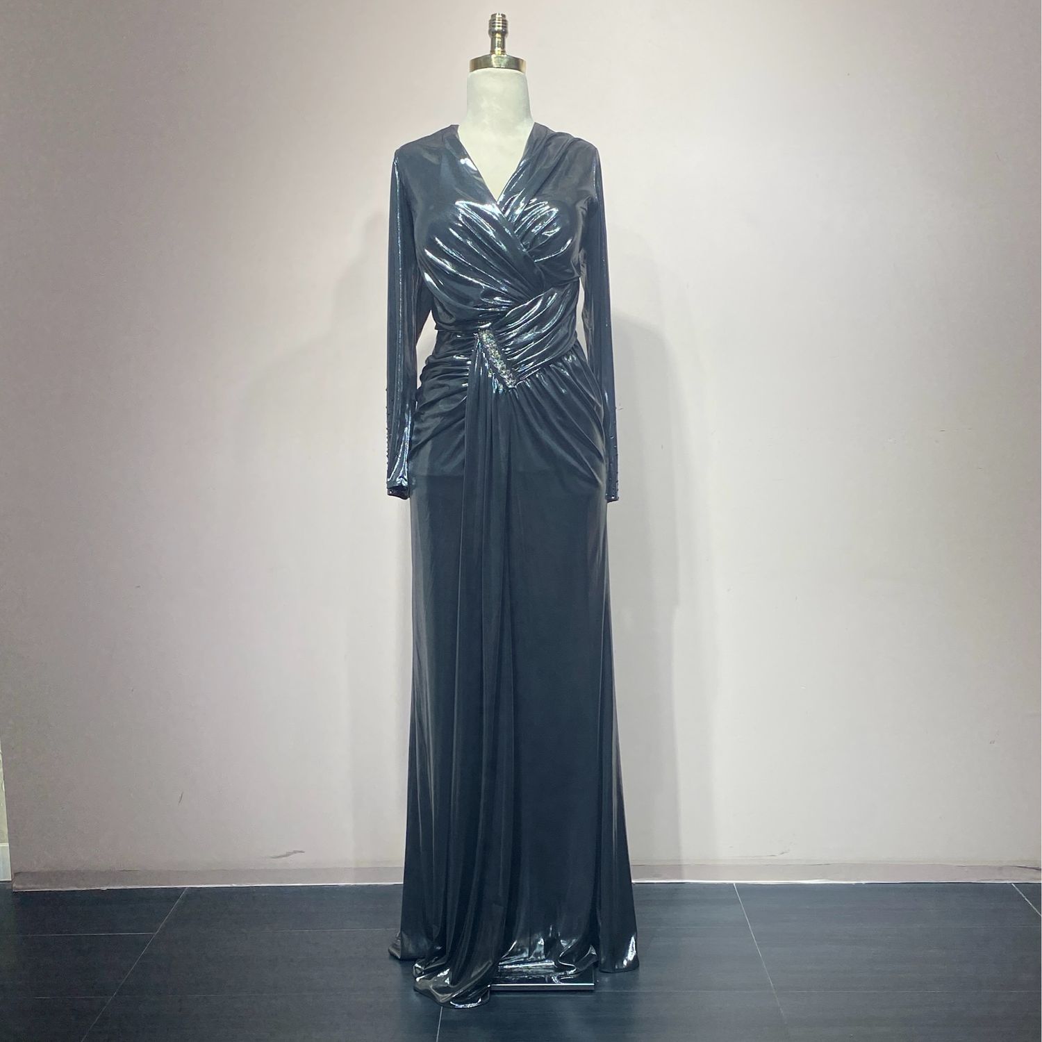 Vestido Largo - Color Grey - Tallas 44-46-48-50