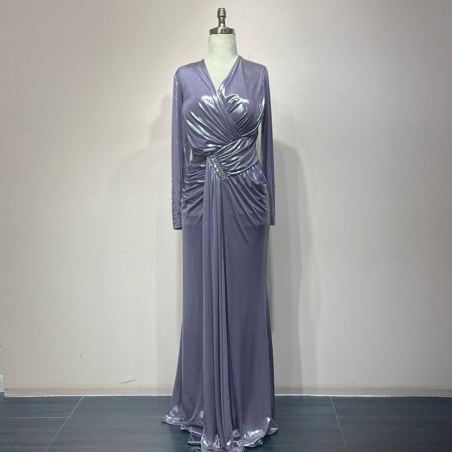 Vestido Largo - Color Powder - Tallas 44-46-48-50