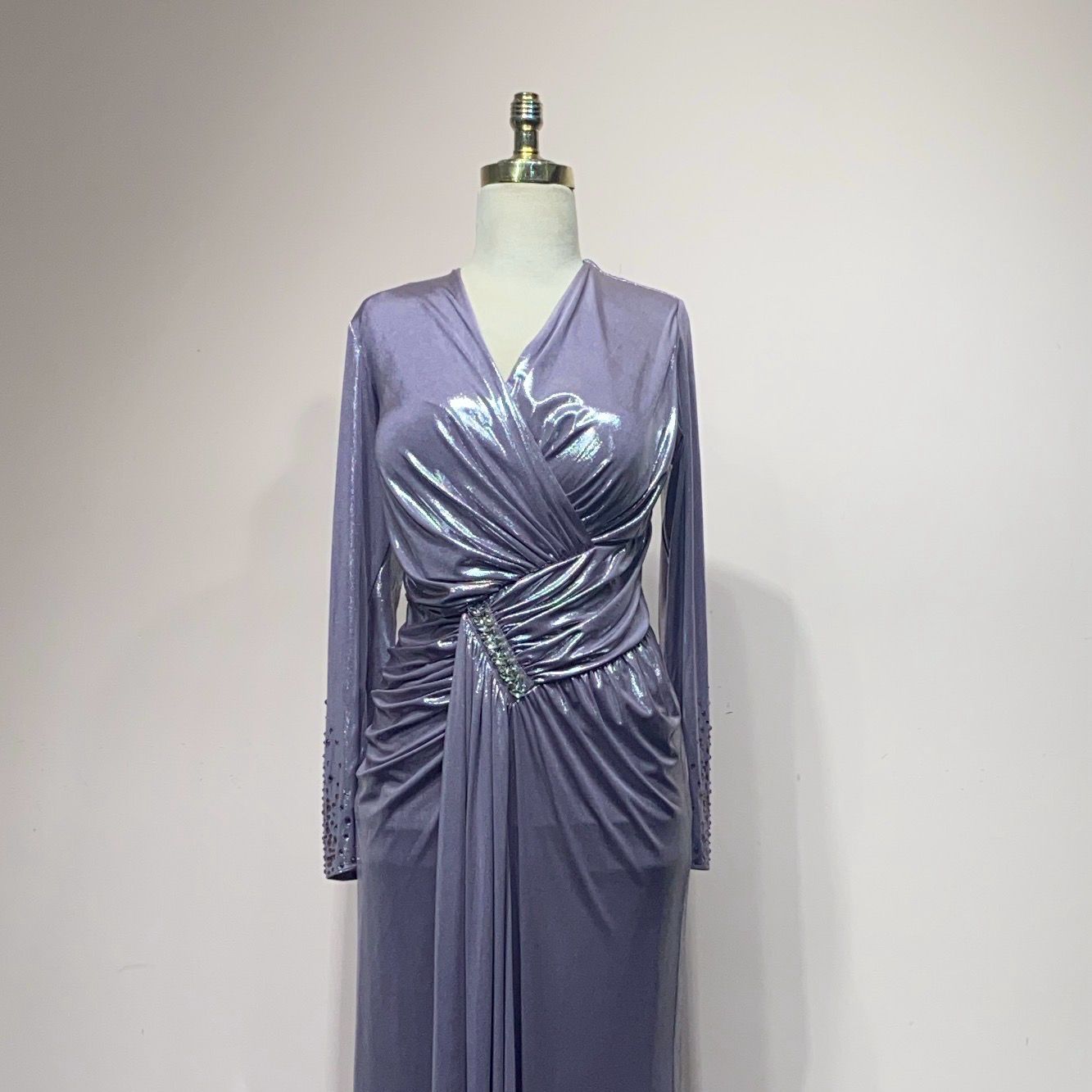 Vestido Largo - Color Powder - Tallas 44-46-48-50