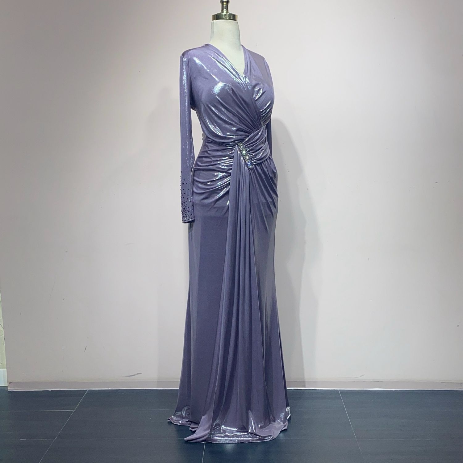 Vestido Largo - Color Powder - Tallas 44-46-48-50
