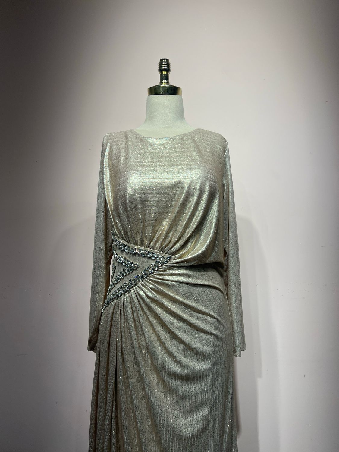 Vestido Largo - Color Beige - Tallas 44-46-48-50
