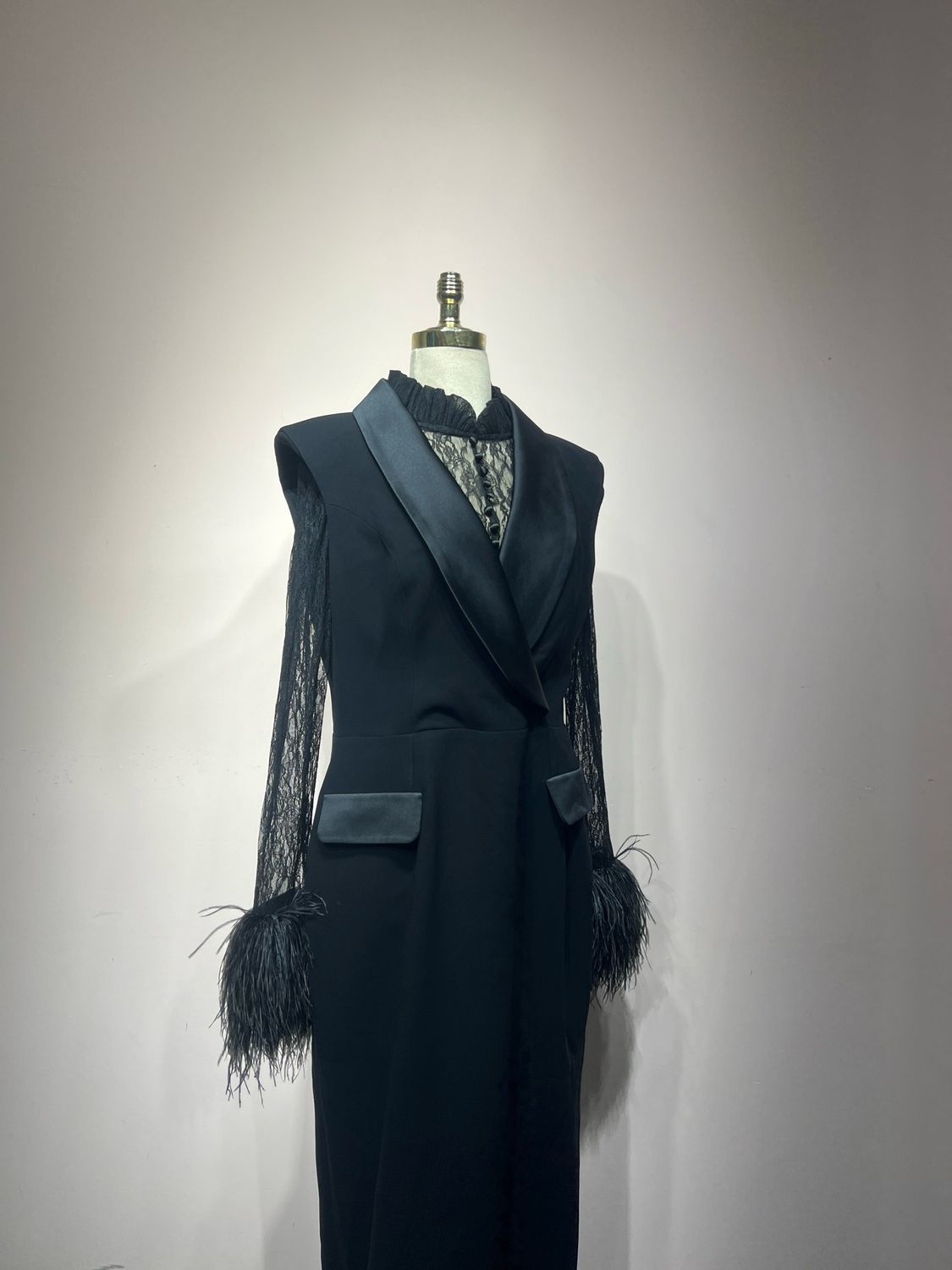 Vestido largo - Negro - talla 46