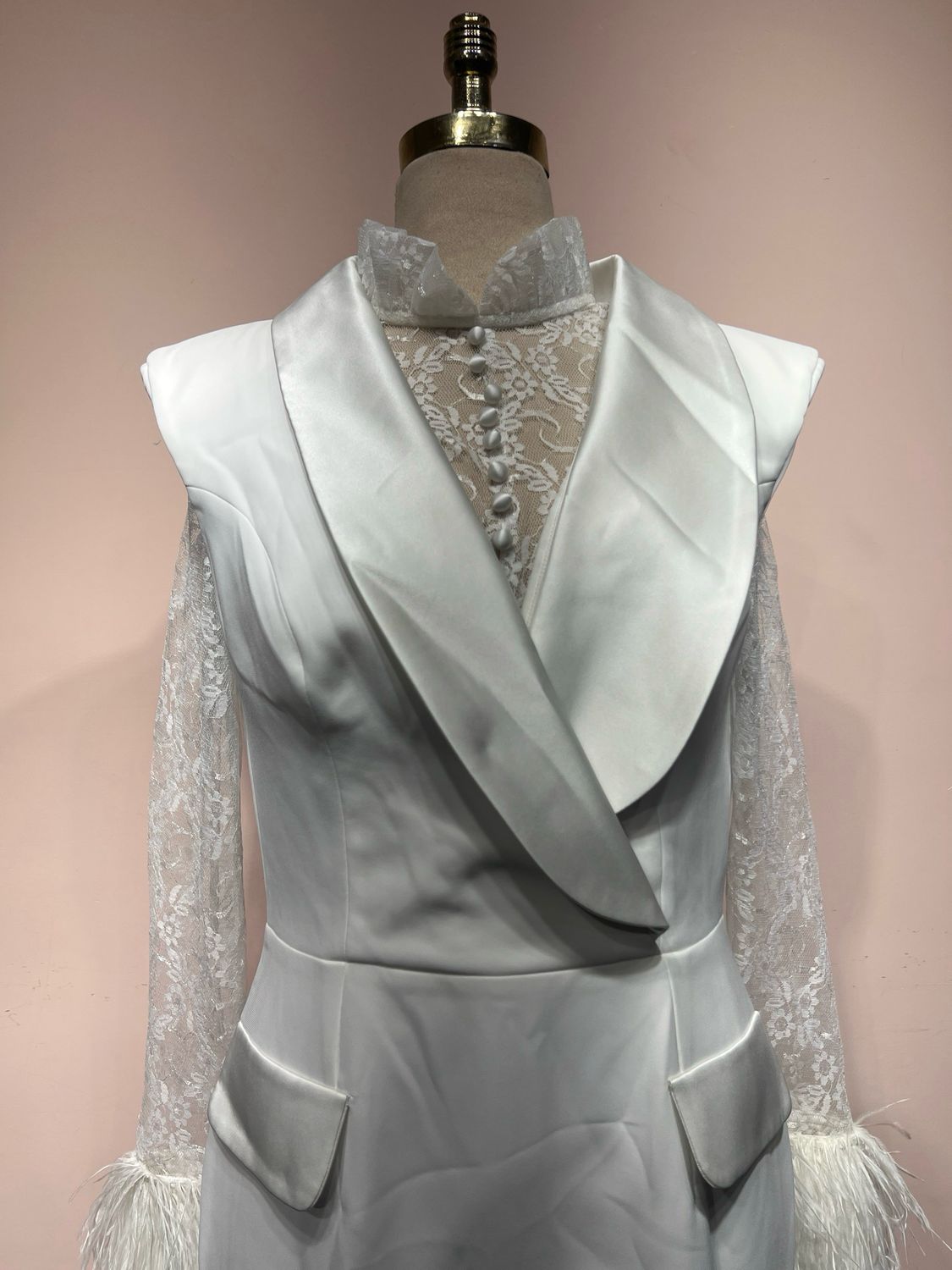 Vestido largo - Blanco - talla 42